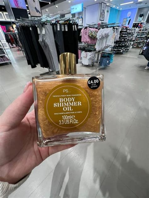 body shimmer oil primark